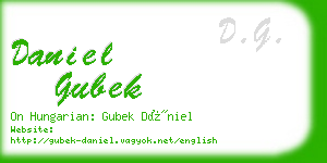 daniel gubek business card